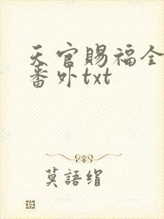 天官赐福全文加番外txt
