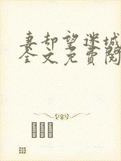 妻却望迷城沈莹全文免费阅读笔趣阁