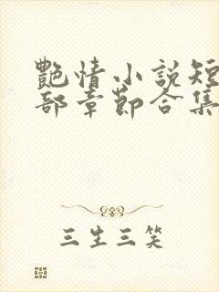 艳情小说短篇全部章节合集免费阅读