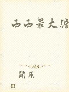 西西最大胆裸体