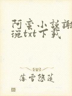 阿蛮小说谢宁卫琬txt下载