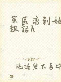 军区脔到她哭h粗话h