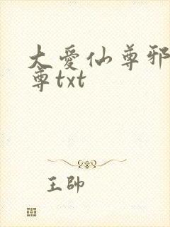 大爱仙尊邪银魔尊txt封面