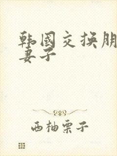 韩国交换朋友的妻子封面