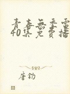 青春无季电视剧40集免费播放封面