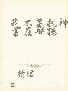 我不是戏神有声书在哪听封面