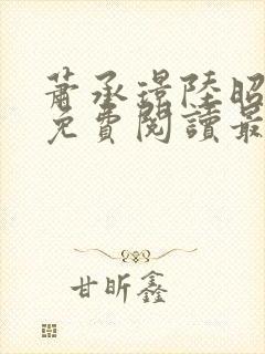 萧承璟陆昭全文免费阅读最新章节