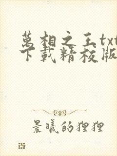万相之王txt下载精校版