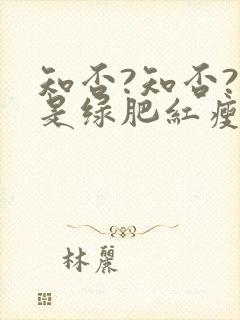 知否?知否?应是绿肥红瘦原著封面