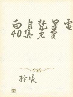 白月梵星电视剧40集免费封面