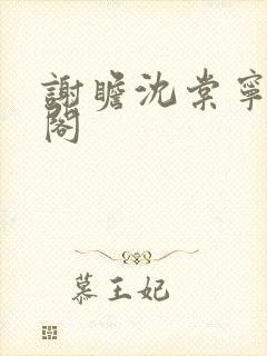 谢瞻沈棠宁笔趣阁