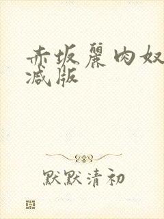 赤坂丽肉奴未删减版封面