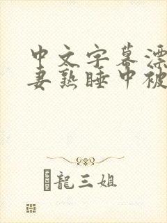 中文字幕漂亮人妻熟睡中被公侵犯的