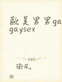 欧美男男gaygaysex封面
