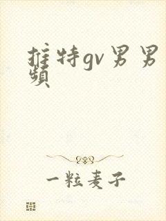 推特gv男男视频