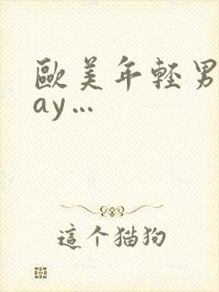 欧美年轻男男gay…