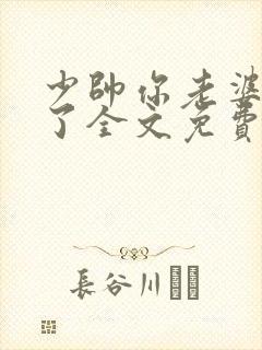 少帅你老婆又跑了全文免费阅读免费