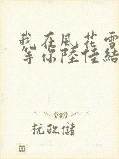 我在风花雪月里等你陆佳结局