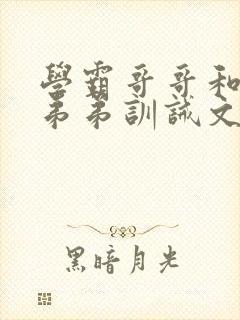 学霸哥哥和校霸弟弟训诫文封面