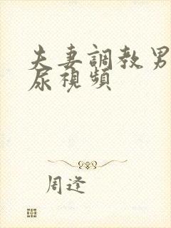 夫妻调教男奴喝尿视频