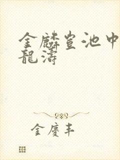 金麟岂池中物侯龙涛封面