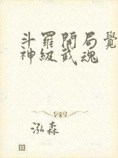 斗罗开局觉醒超神级武魂