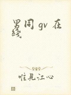 男同 gv 在线封面