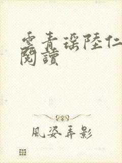 云青瑶陆仁小说阅读封面