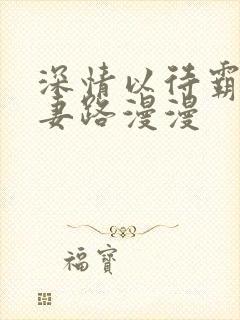 深情以待霸总追妻路漫漫