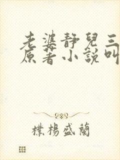 老婆静儿三部曲原著小说叫什么