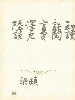 陆泽言许知夏小说免费阅读最新章节