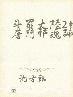 斗罗大陆2绝世唐门邪魂师