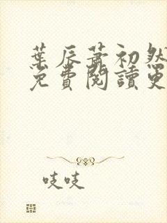 叶辰萧初然小说免费阅读更新快