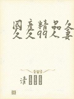 国产精品久久久久久99人妻精品