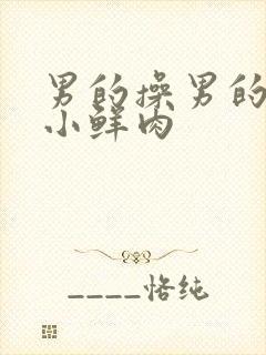 男的操男的网站小鲜肉