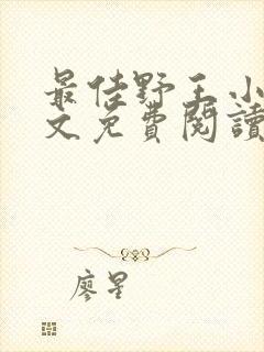 最佳野王小说全文免费阅读