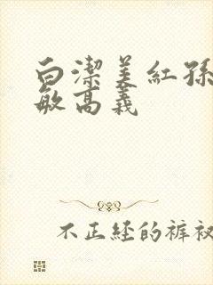 白洁美红孙倩赵敏高义封面