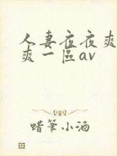 人妻夜夜爽天天爽一区av封面