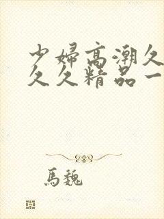 少妇高潮久久久久久精品一封面