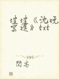 坡坡《沈晚梨谢云迟》txt