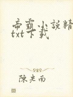 帝霸小说精校版txt下载