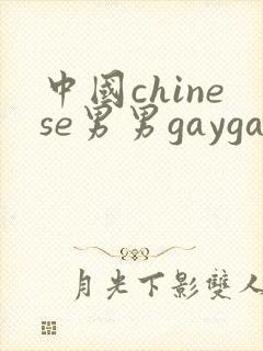 中国chinese男男gaygay网站封面