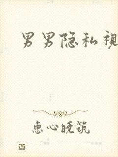 男男隐私视频