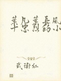 叶凡叶长风一门十忠烈的小说