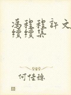 冯程程许文强后续续集