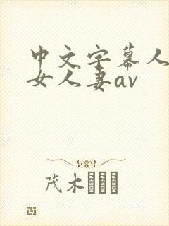 中文字幕人妻熟女人妻av