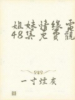 姐妹情缘电视剧48集免费观看全集