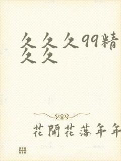 久久久99精品久久封面