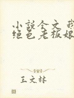 小说全文 我的绝色老板娘