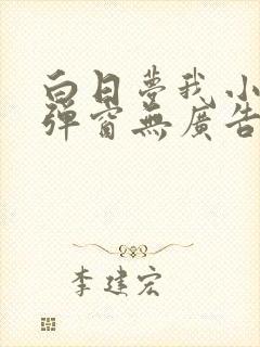 白日梦我小说无弹窗无广告封面
